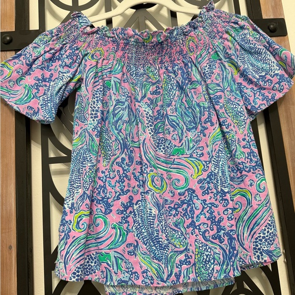 Lilly Pulitzer Leanne Off the Shoulder Top - Picture 3 of 4